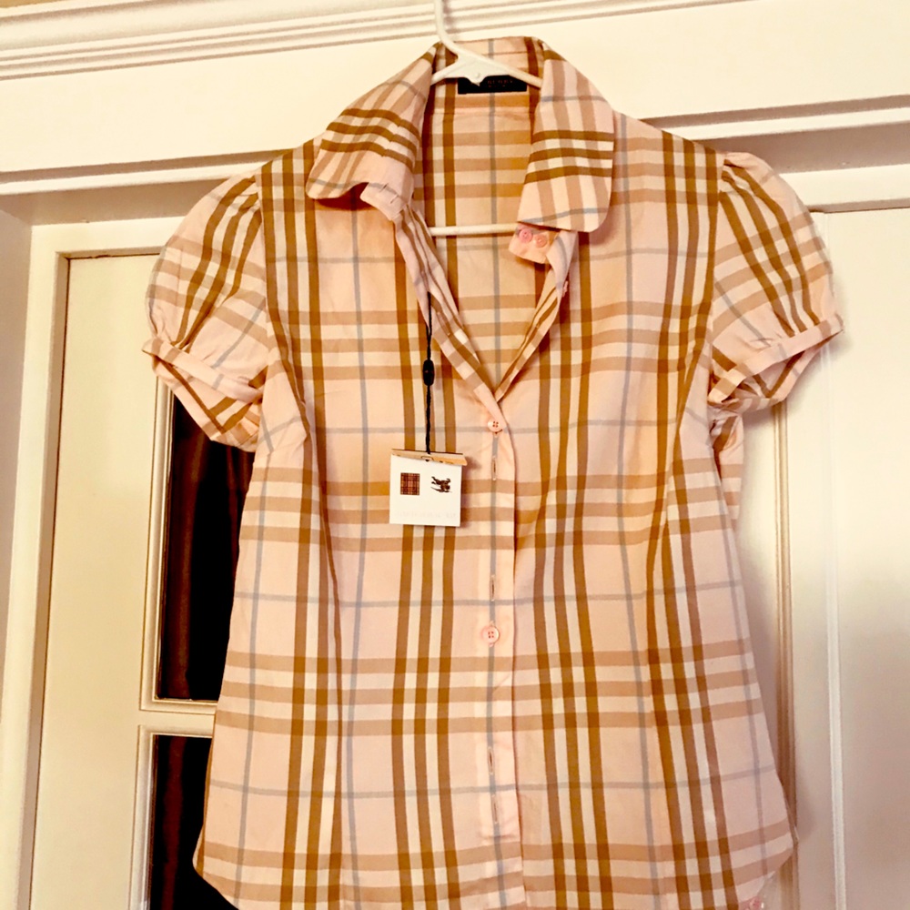 NWT Burberry camp shirt size M